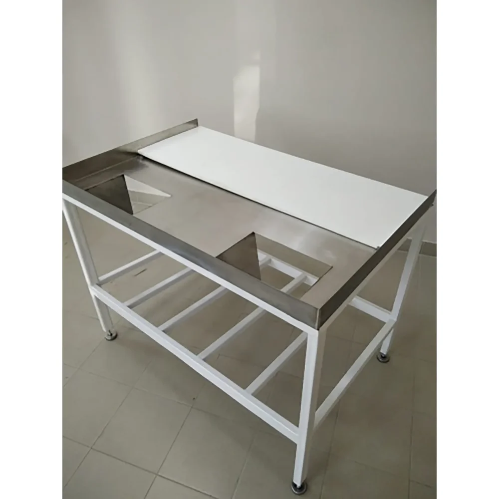 Стол обвалочный для разделки мяса с ПВХ доской и 2-мя отверстиями 1200х800х830 мм