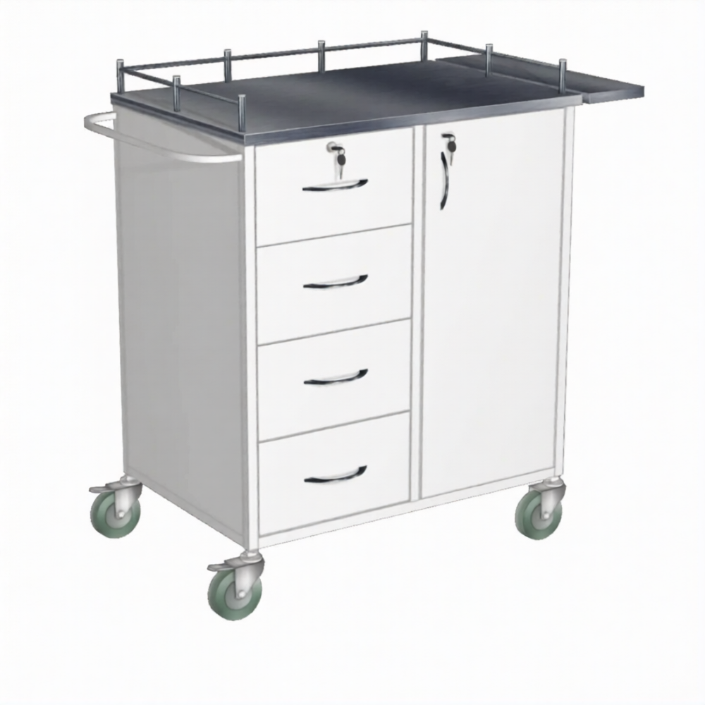 Стол манипуляционный СИА-4 (каркас белый)