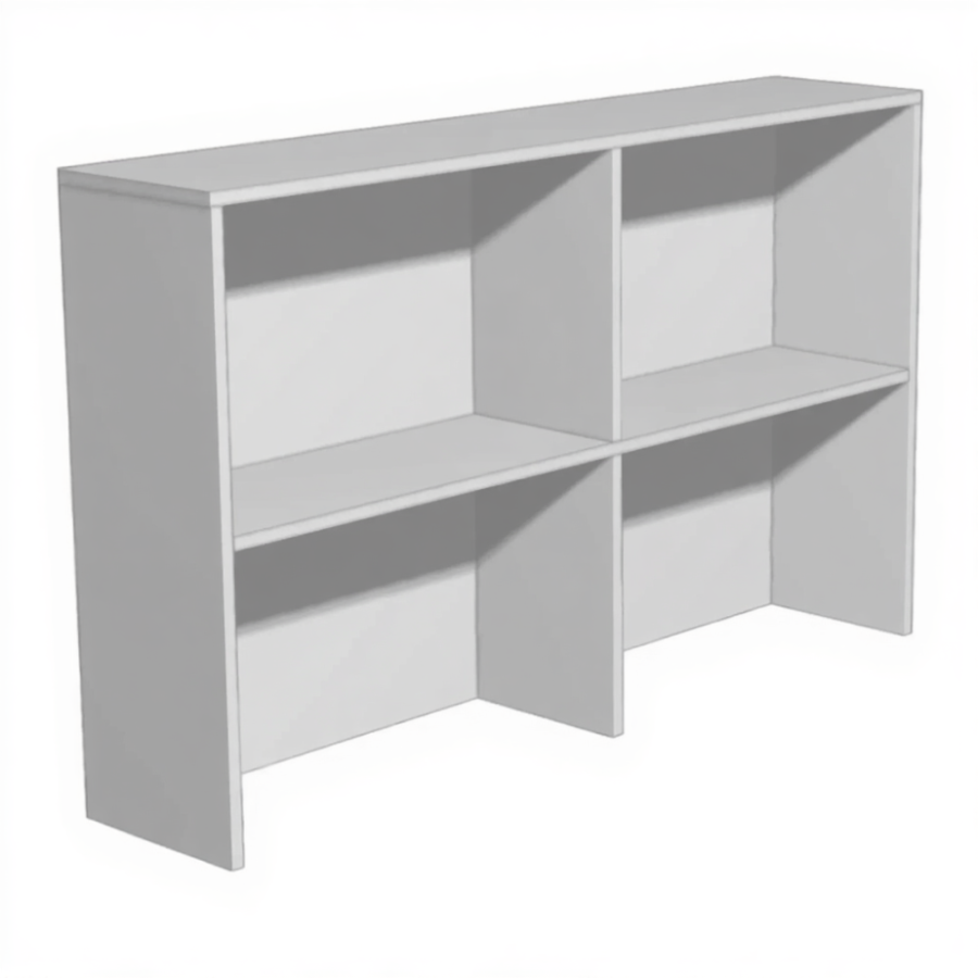 Надстройка для стола или тумбы Н-2 (ЛДСП серый)