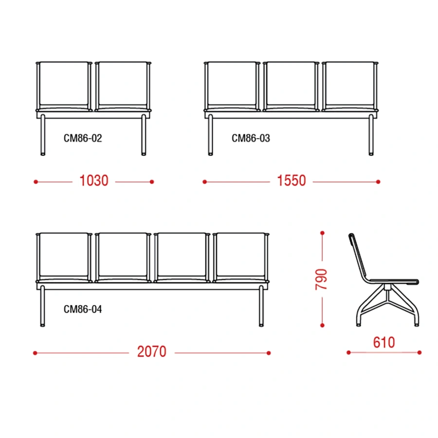 Многоместная секция Тайм (модель СМ 86)