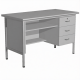 Стол лабораторный СЛ-109 с тумбой (1200х600х750) (постформинг серый, каркас серый)