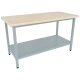 Стол кондитерский СРОк-18/7 1800х700х870 мм. (столешница дерево - бук, каркас окрашенный)