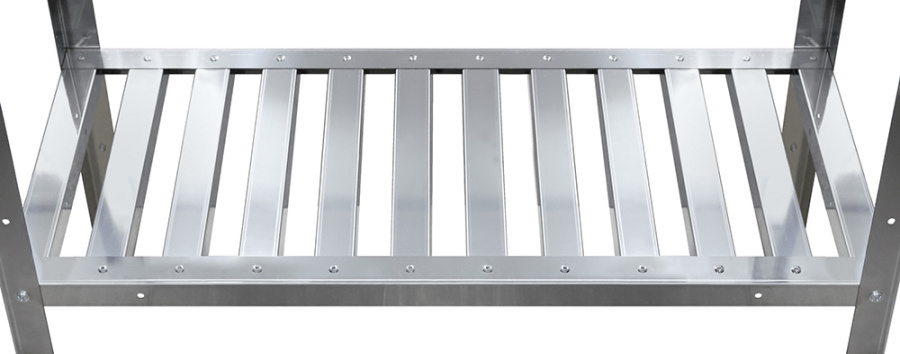 Стеллаж кухонный с решетчатыми полками Luxstahl СРРП-1800*1100*300