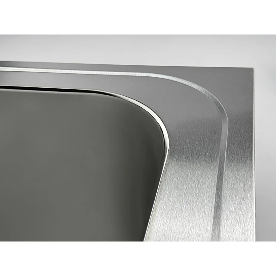 Ванна моечная двухсекционная цельнотянутая с бортом ВМЦ-2/12/7-Б