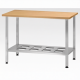 Стол кондитерский СПРн 860х1200х600 «Norma Inox» бук/40 (полка-решетка; ножка проф., тр. 40)