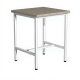 Стол лабораторный для весов (камень) СЛ/2 (400х400х750) (столешница гранит серый, каркас белый)
