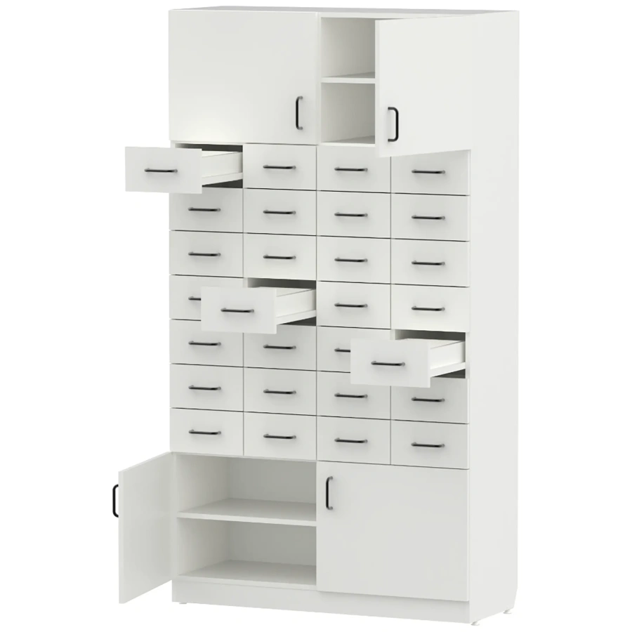 Шкаф с ящиками WHITE LITE 1