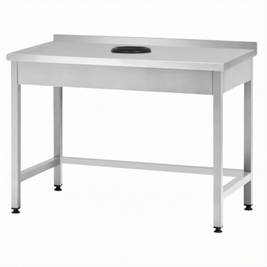 Стол производственный СПРп - 860х1200х800 «Profi Ral», сбор отходов, борт (полка-обвязка)